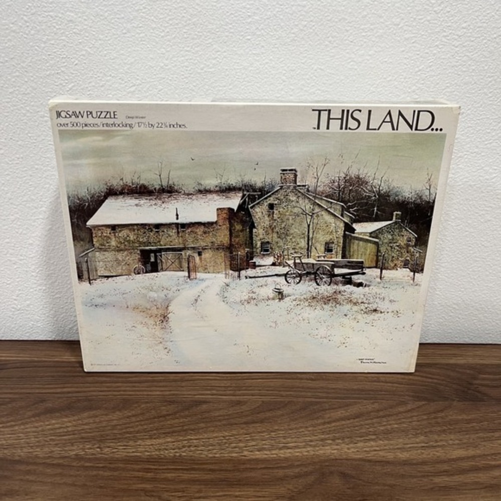 THIS LAND Jigsaw Puzzle Frank M. Hamilton "Deep‎ Winter" RARE Vintage NEW